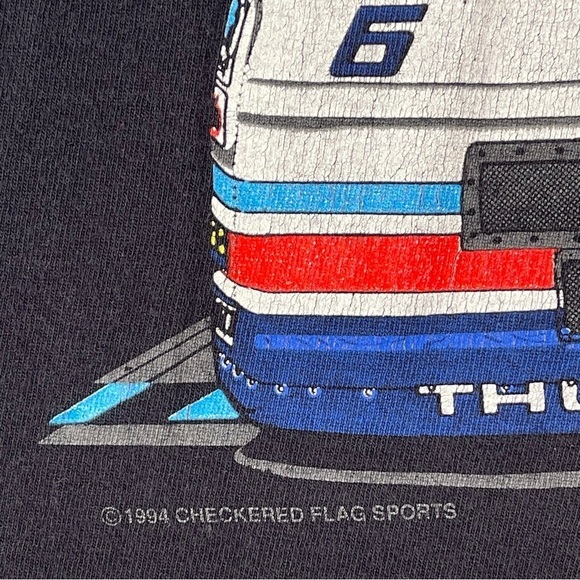 Vintage Nascar T Shirt Medium Mark Martin Valvoline Racecar 1994 Single Stitch - Picture 6 of 10